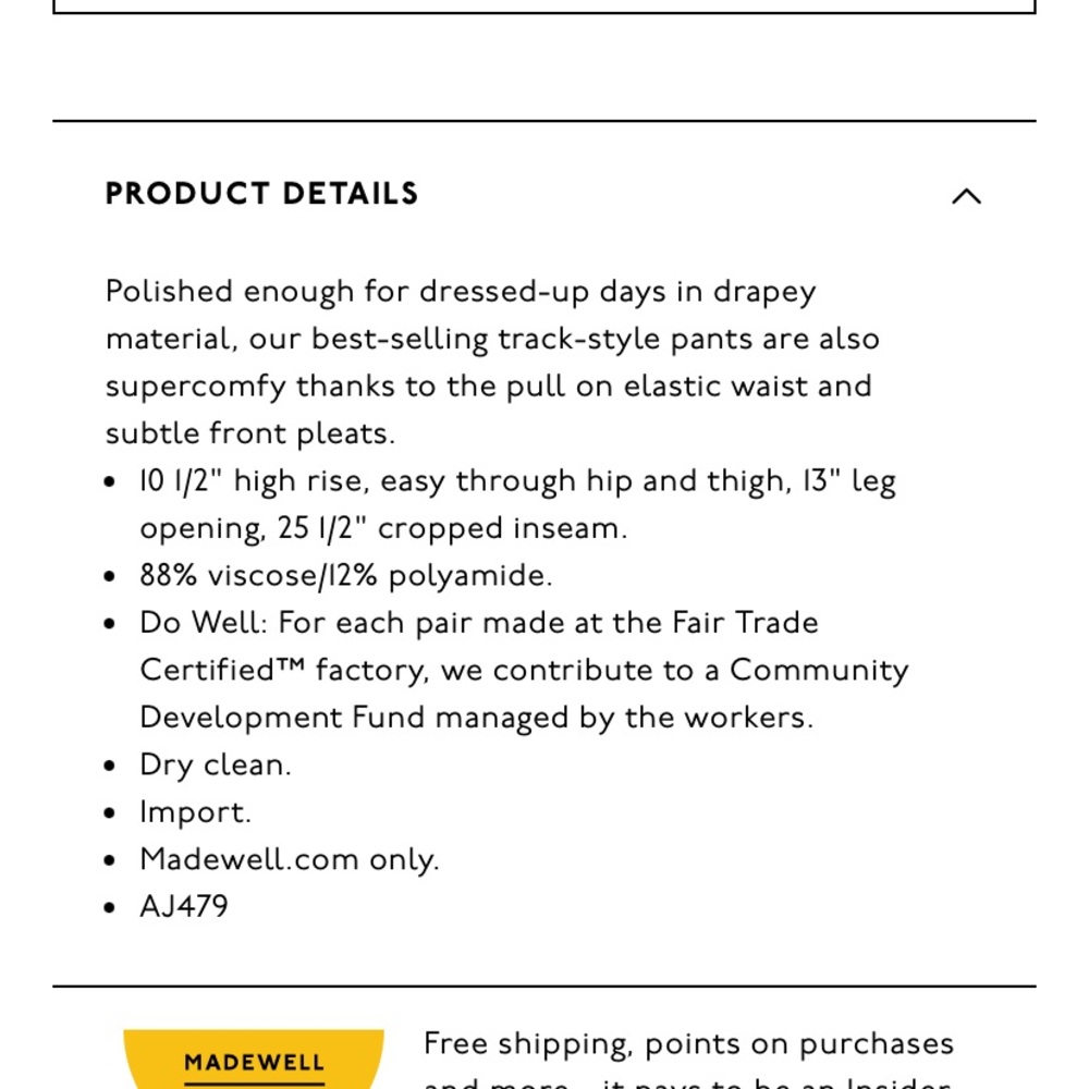 Madewell Drapey Track Trousers - Picture 11 of 11
